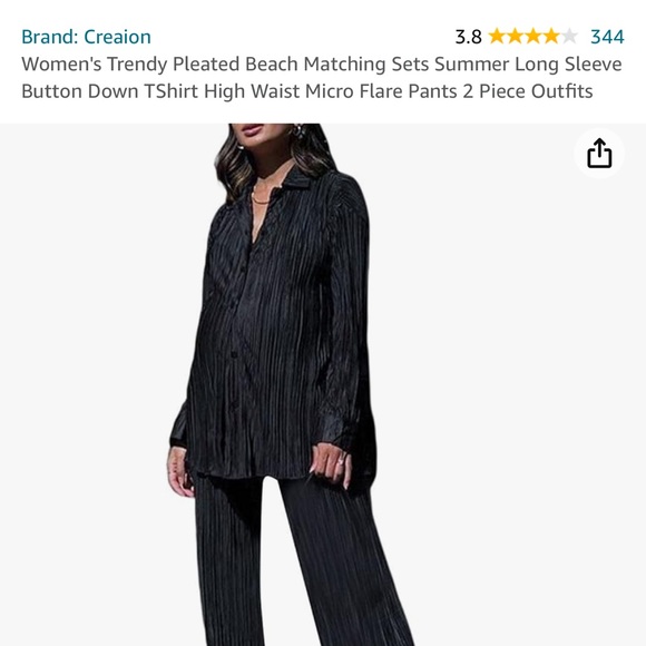 Pleated Matching Set - Picture 4 of 4